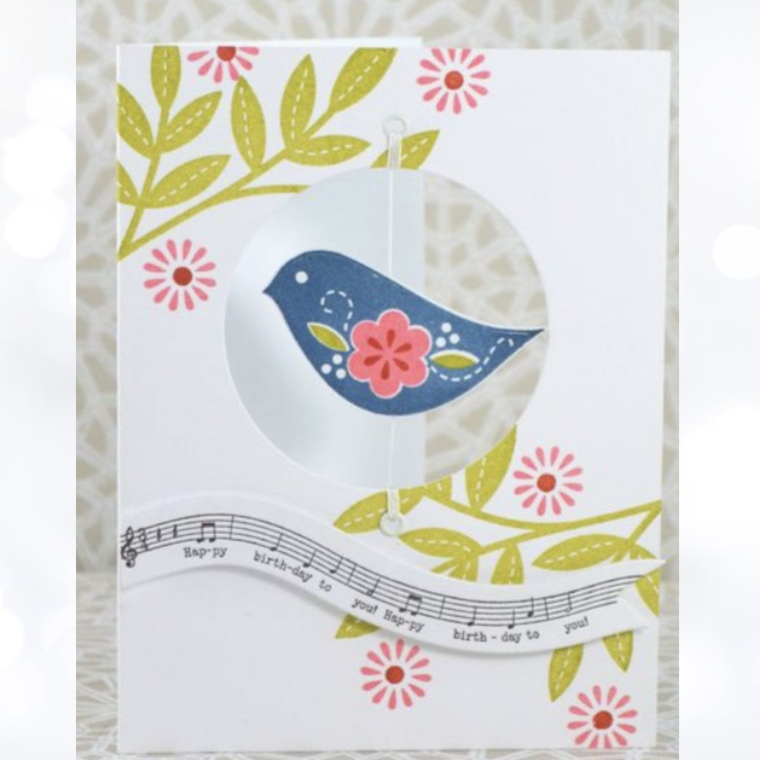 Papertrey Ink SONGBIRDS Bird Rubber Stamps AS IS**