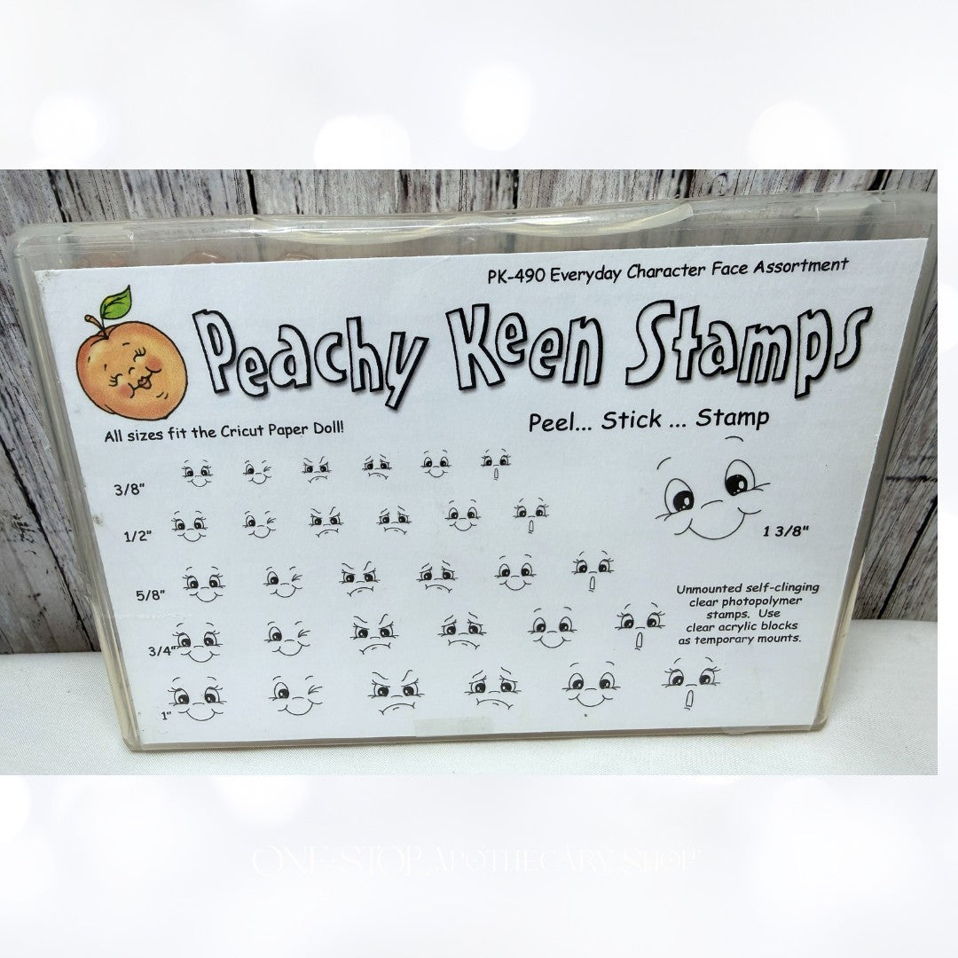 Peachy Keen EVERYDAY CHARACTER FACE Doll Assortment Rubber Stamps