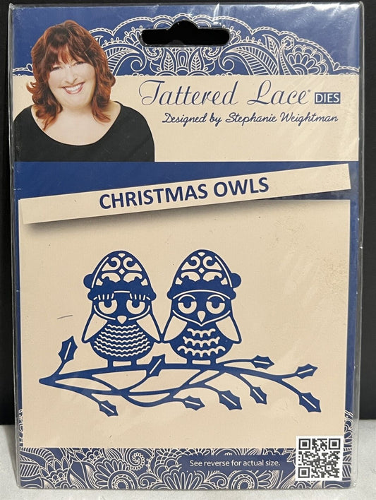 Tattered Lace CHRISTMAS OWLS Branch Holiday Die