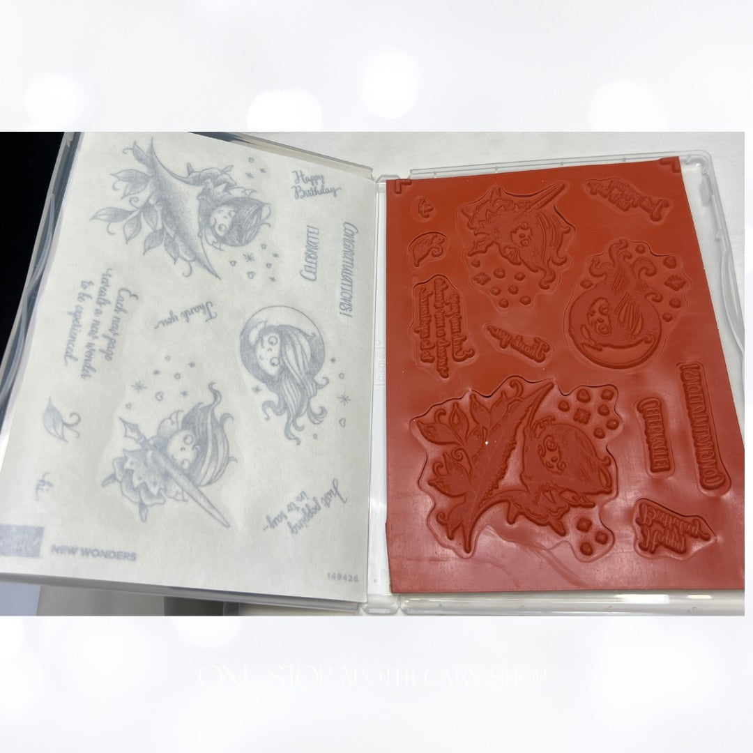 Stampin Up FAIRY WONDERS Fairies Rubber Stamps