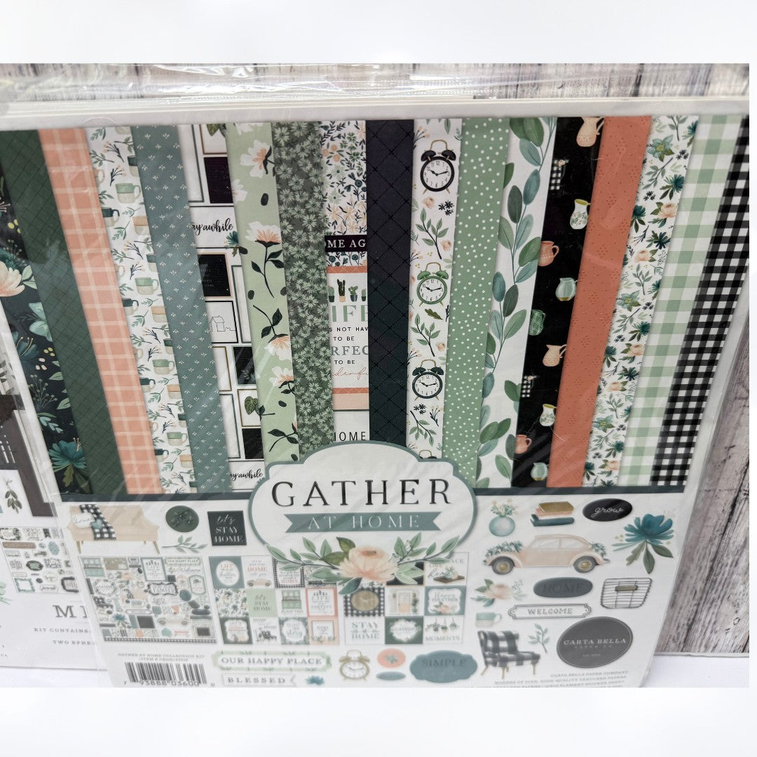 Echo Park Carta Bella SPRING MARKET Home 12x12 Scrapbook Paper Stickers Kits Lot