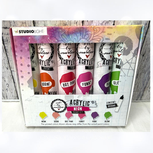 Studio Light NEON ACRYLIC PAINT Art By Marlene Set