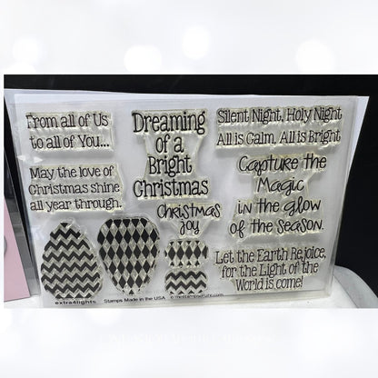 The Stamps Of Life CHRISTMAS LIGHTS Extras Rubber Stamps Dies