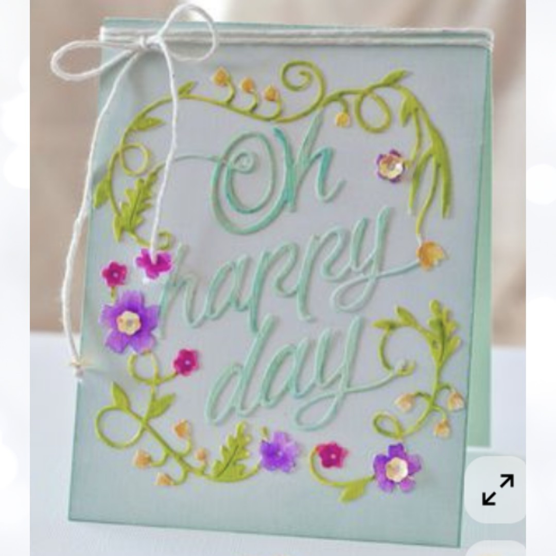 Papertrey Ink HAPPY DAY Floral Rubber Stamps