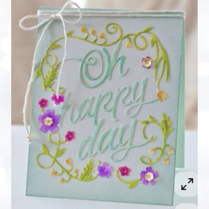 Papertrey Ink HAPPY DAY Floral Rubber Stamps