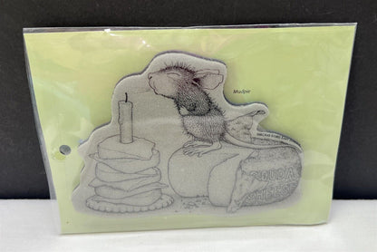 House Mouse GOUDA WISH Cheese Mudpie Mice Birthday Rubber Stamp