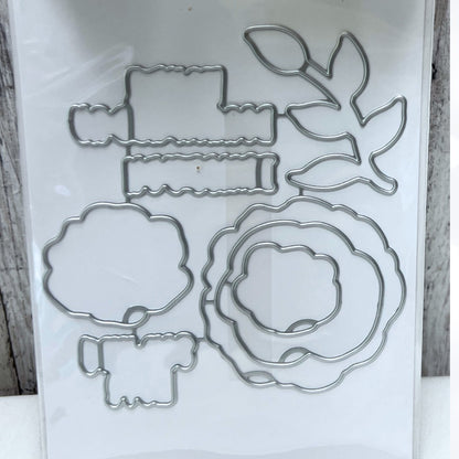 Hero Arts BEAUTIFUL DAY Flowers Floral Rubber Stamps Dies