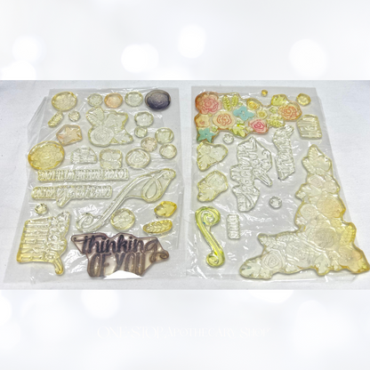 Papertrey Ink MINI BLOOMS Flowers Floral Rubber Stamps & Dies