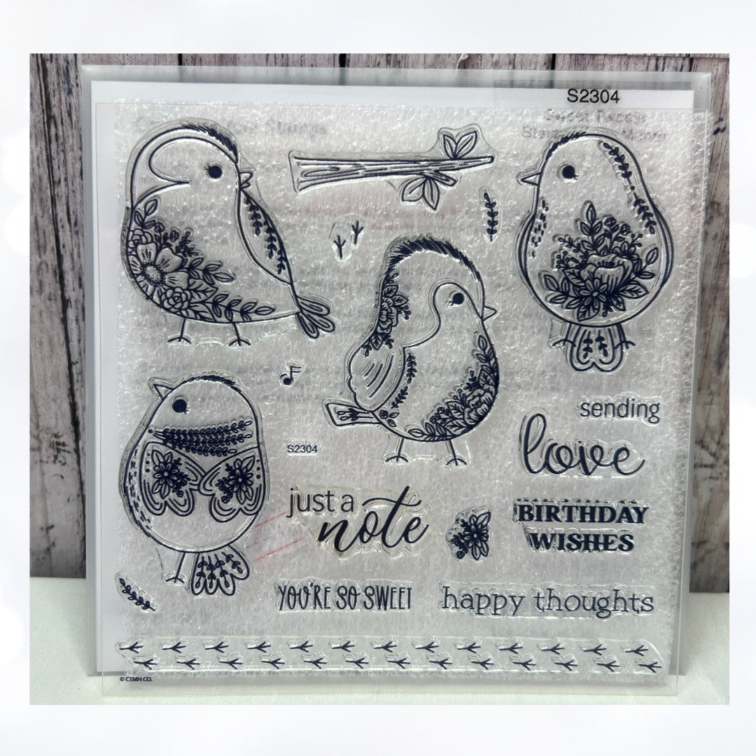 Close To My Heart SWEET TWEETS Birds Rubber Stamps