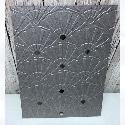 Crafters Companion Gemini Fans Swirls Blooms Embossing Folders 5x7 Lot of 5