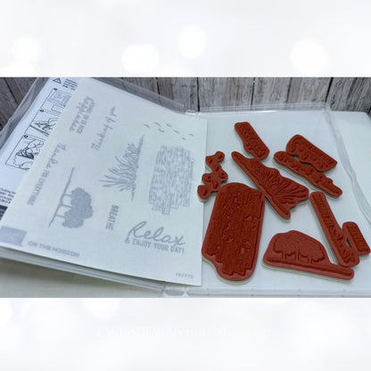 Stampin Up ON THE HORIZON Rubber Stamps Dies