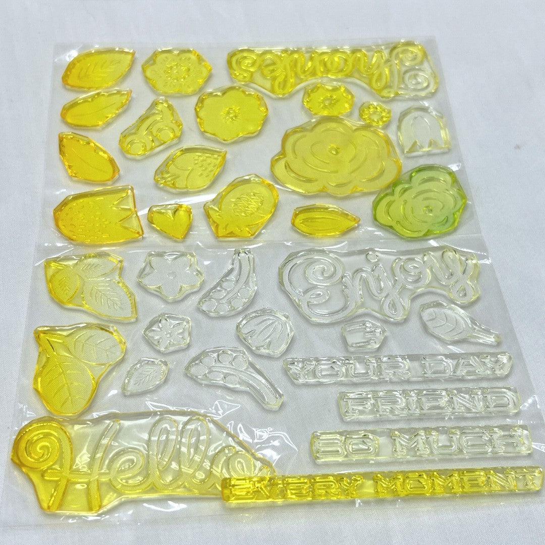 Papertrey Ink BLOOMIN CUTE Floral Flowers Rubber Stamps