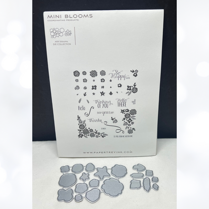 Papertrey Ink MINI BLOOMS Flowers Floral Rubber Stamps & Dies