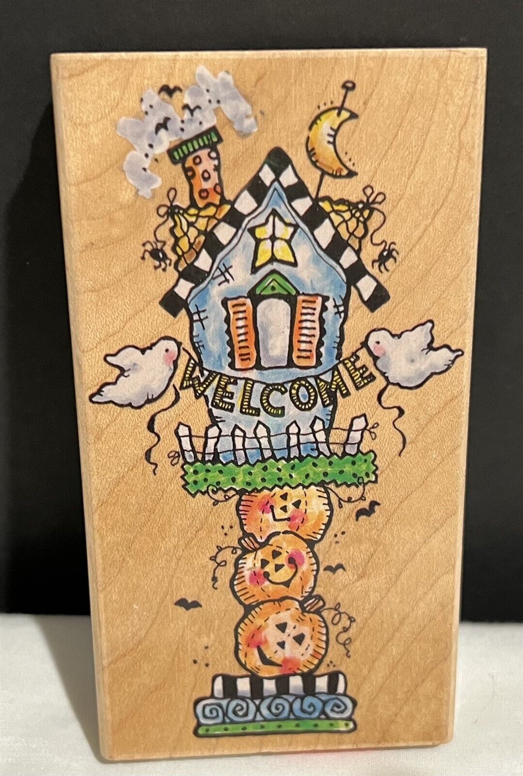 Penny Black BOO-DY HOUSE Halloween Bird House Rubber Stamp