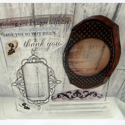 Papertrey Ink MAT STACK 1 Frames Collection Rubber Stamps Dies