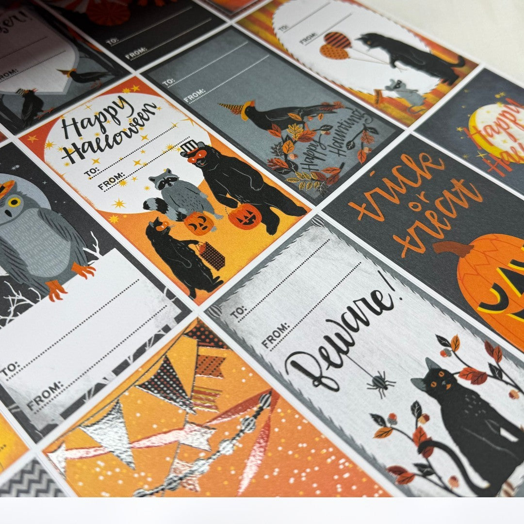 Martha Stewart ANIMAL MASQUERADE Halloween Cat 12x12 Cardstock Paper Pack