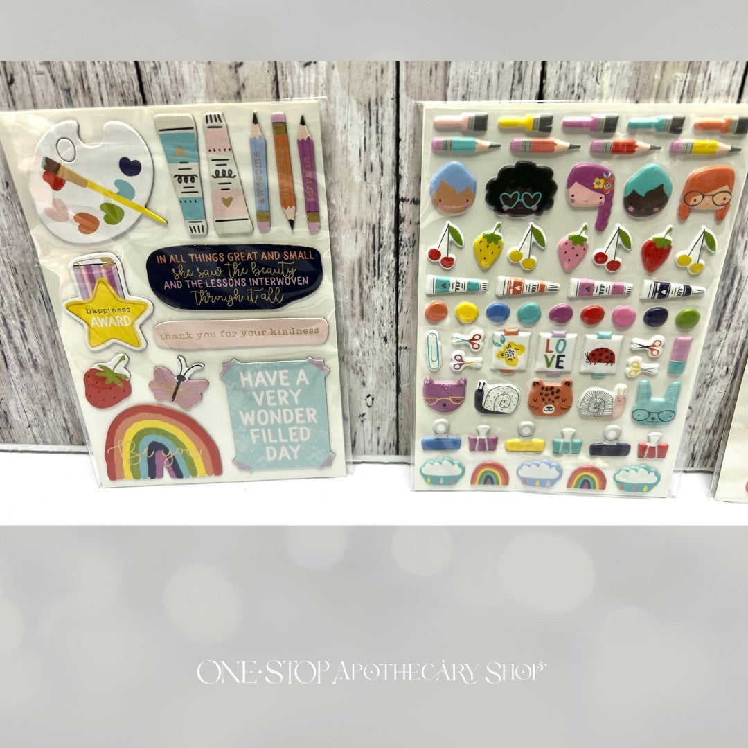 Spellbinders ART SCHOOL Card Kit of the Month Stamps Dies August 2021 AS IS**