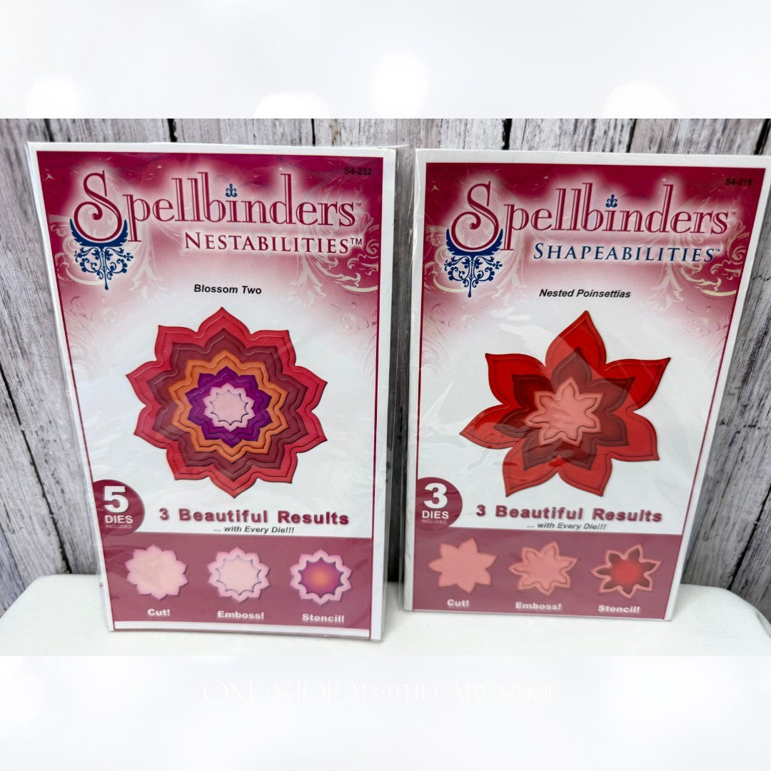 Spellbinders NESTED POINSETTIA Blossom Two Dies