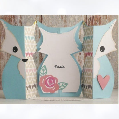 Sizzix FOX LABEL Fold Along 661137 Thinlits Dies