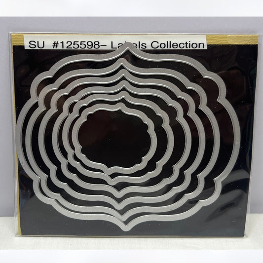 Stampin Up LABELS COLLECTION Framelits Dies