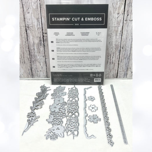 Stampin Up ORNATE BORDERS Dies AS IS**