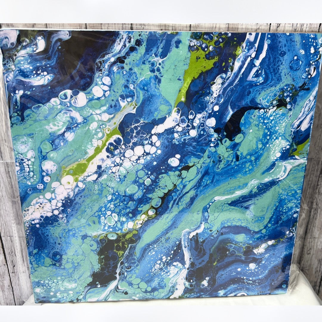 Stampin Up WAVES OF THE OCEAN 12x12 Cardstock DSP Paper 10 Sheets