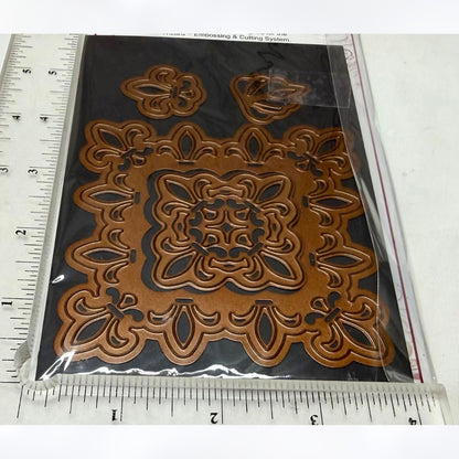 Spellbinders PENDANTS Scallop Circles Squares Nestabilities Dies Lot of 3