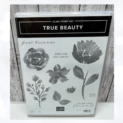 Stampin Up TRUE BEAUTY Flowers Floral Rubber Stamps