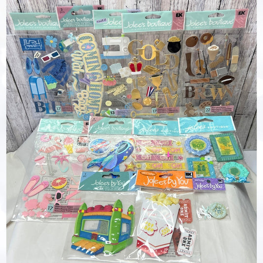 Jolees Boutique COLORS BABY Kids 3D Crafting Stickers Lot of 12