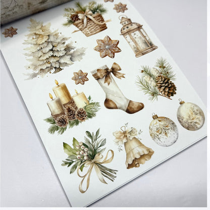 Mintay CHRISTMAS BLESSINGS 12x12 Paper Cardstock Die Cuts Stickers Kit