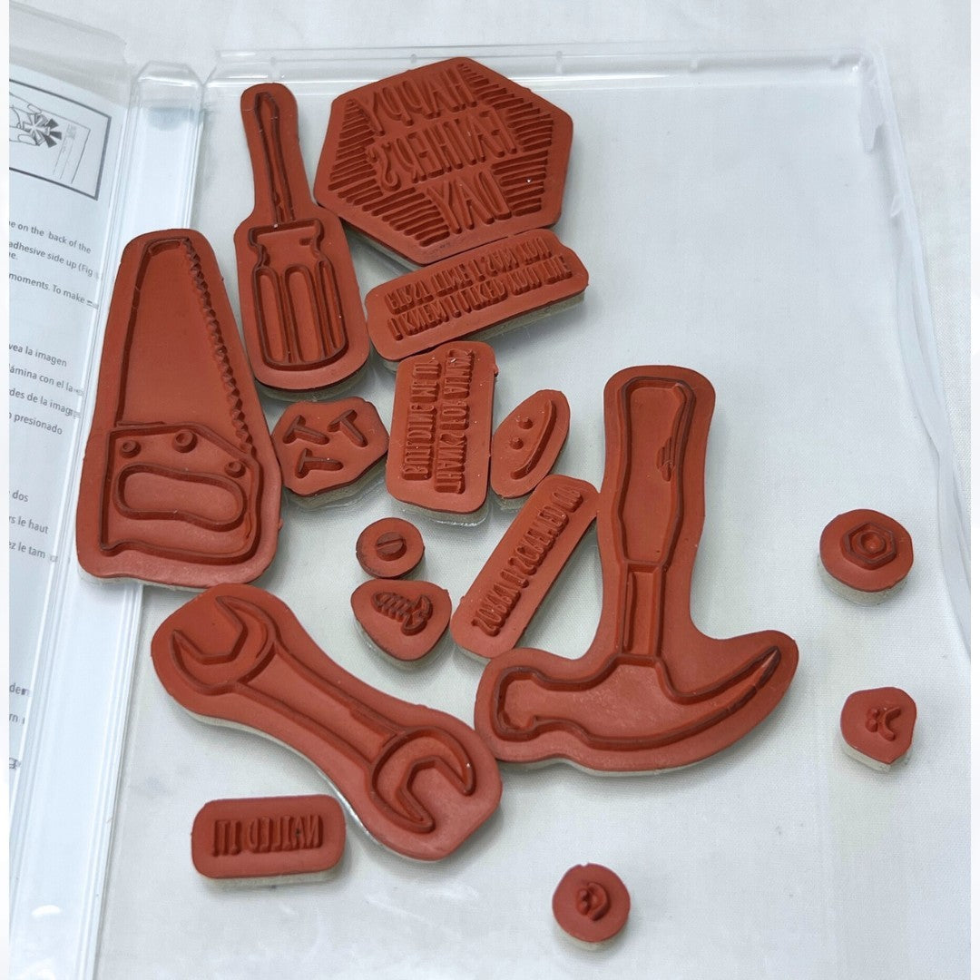 Stampin Up NAILED IT Tools Rubber Stamps Framelits Dies