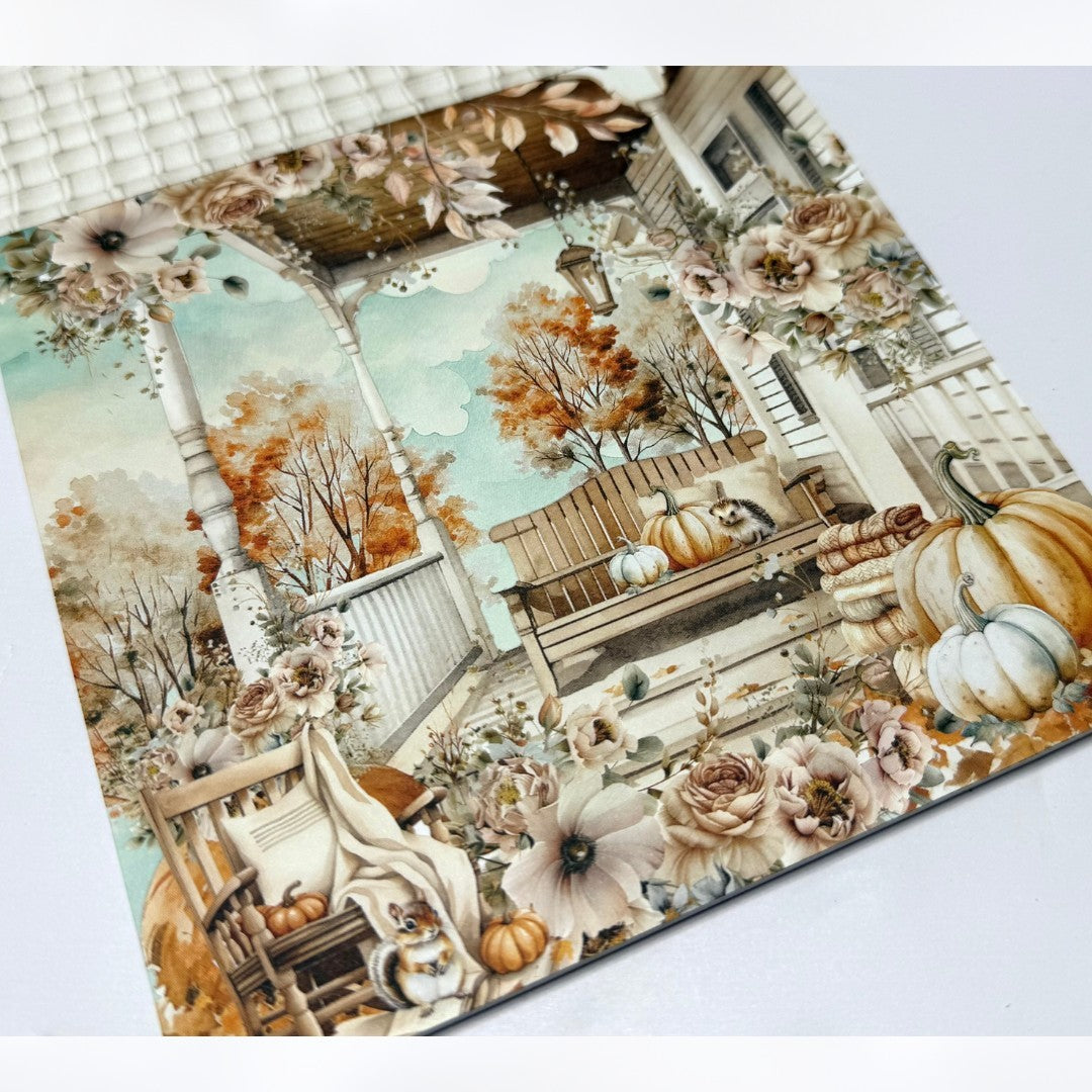 Mintay AUTUMN SPLENDOR Fall Critters 6x8 Paper Cardstock Die Cuts Stickers Kit