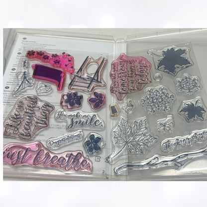 Stampin Up COLORFUL SEASONS Fall Summer Rubber Stamps