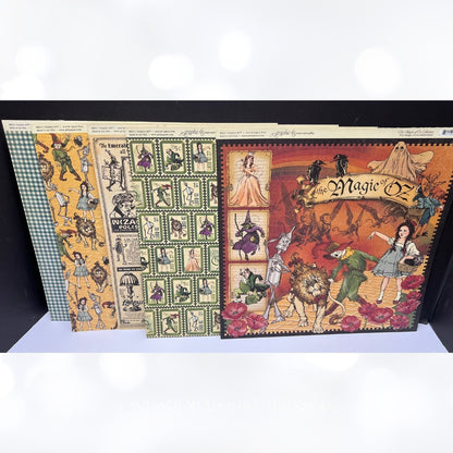 Graphic 45 MAGIC OF OZ Wizard 12x12 Deluxe Collectors Papers Kit