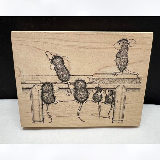 House Mouse ABCD Eeeeek FG Teacher School Mice Rubber Stamp