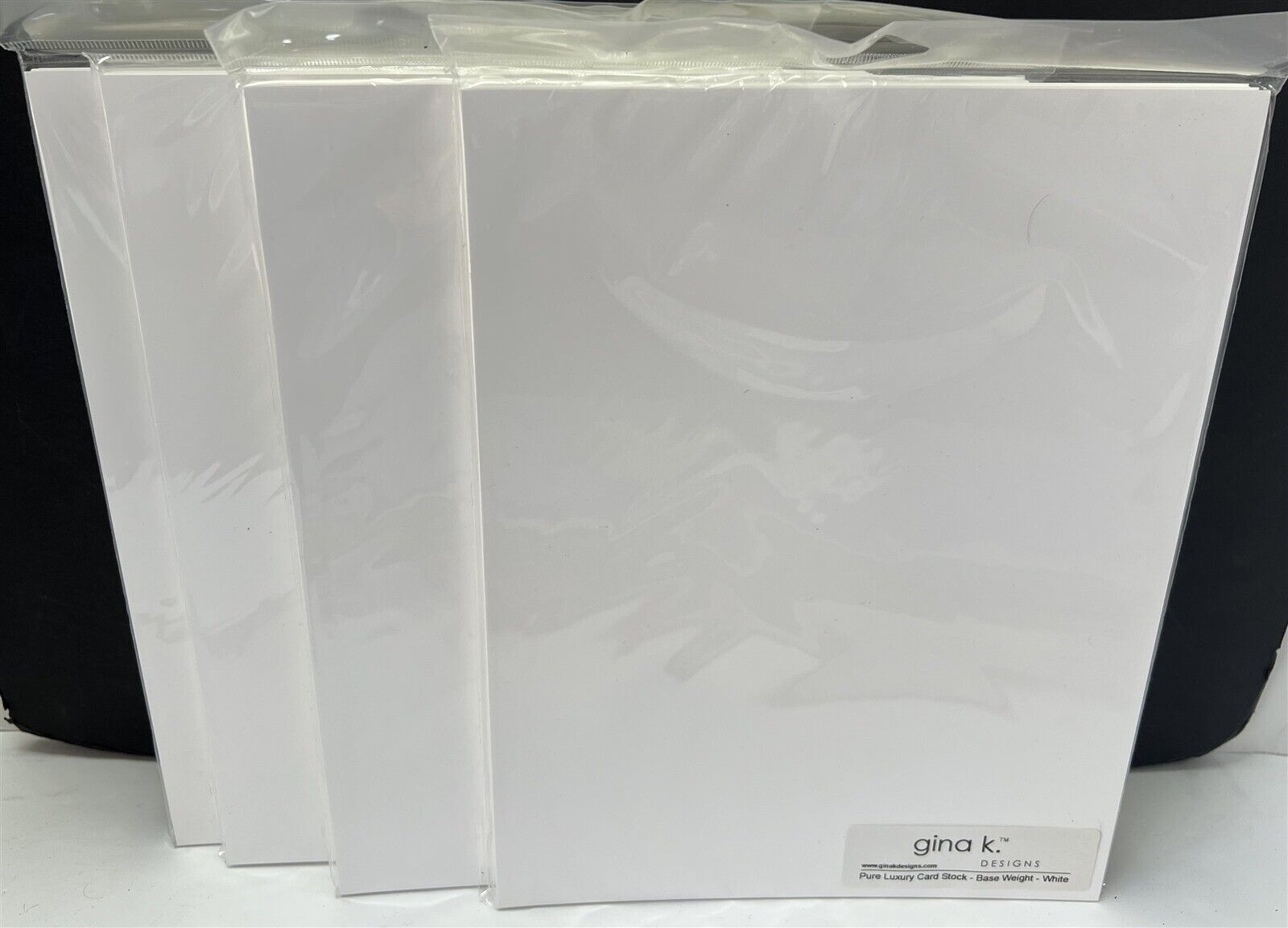 Gina K Designs WHITE LUXURY 8.5x11 Cardstock Pure Base Weight 120 lb Lot Rare