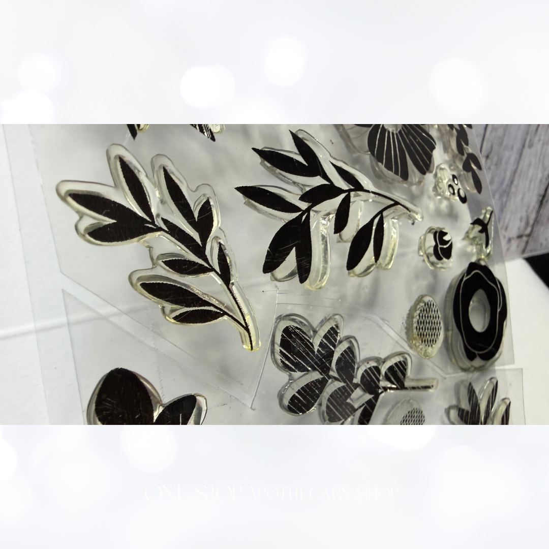 Wplus9 W Plus 9 SPRING BLOOMS Flowers Floral 6x8 Rubber Stamps Dies