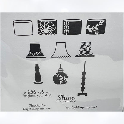 Papertrey Ink LIGHTEN UP & CHAIR-ISHED Chairs Furniture Rubber Stamps Dies