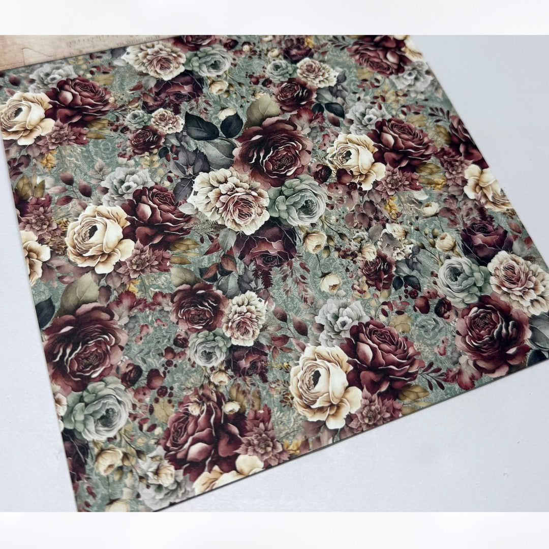 Mintay ANTIQUE SHOP 12x12 Paper Cardstock 6x6 Die Cuts Kit