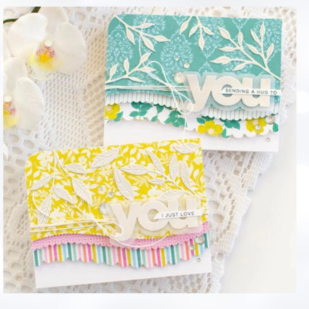 Simon Says Stamp DRIFTING STITCHES Wavy Scallop Borders Dies Lot