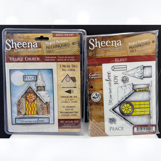 Sheena REJOICE Mockingbird HIll Church Rubber Stamps Dies