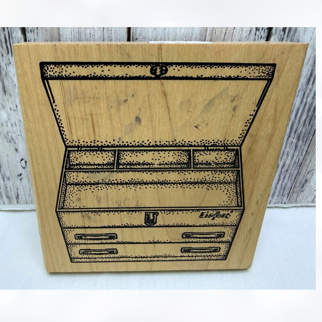 Museum of Modern Rubber TOOLBOX Tools Kit Fathers Day Dad Rubber Stamp