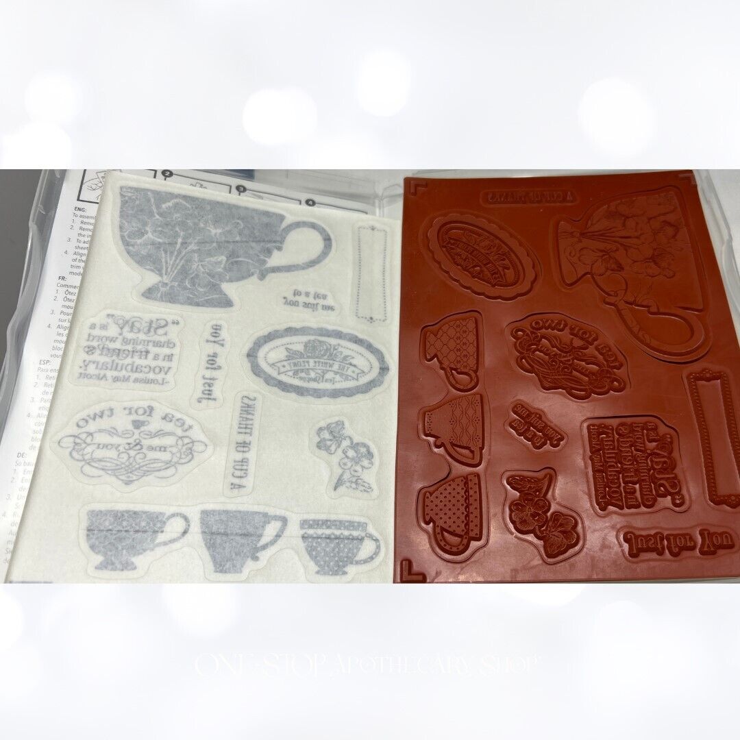 Stampin Up Tea Shoppe Rubber Stamps – One Stop Apothecary Shop