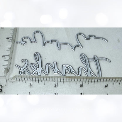 Penny Black LOVE & THANKS Border Edger Dies