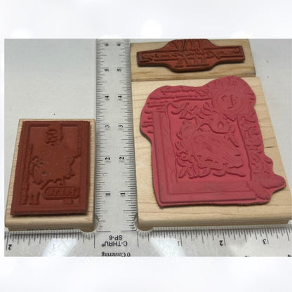 Stampers Anonymous Stampington CHRISTMAS Holiday Vintage Rubber Stamps Lot