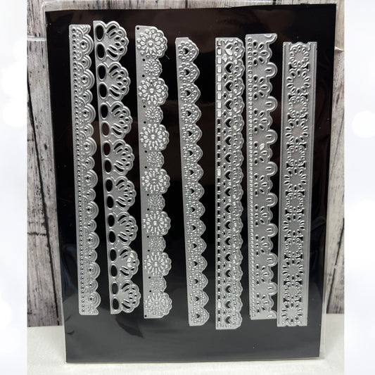LACE BORDERS Dies Set of 7