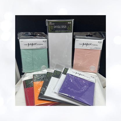 The Paper Studio ENVELOPES Greeting Card A2 Square Lot of 10