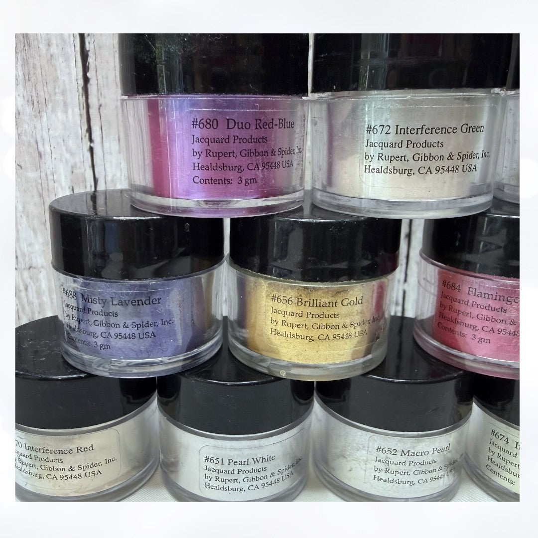 Jacquard PEARL EX Mica Pigment Powder Lot of 13