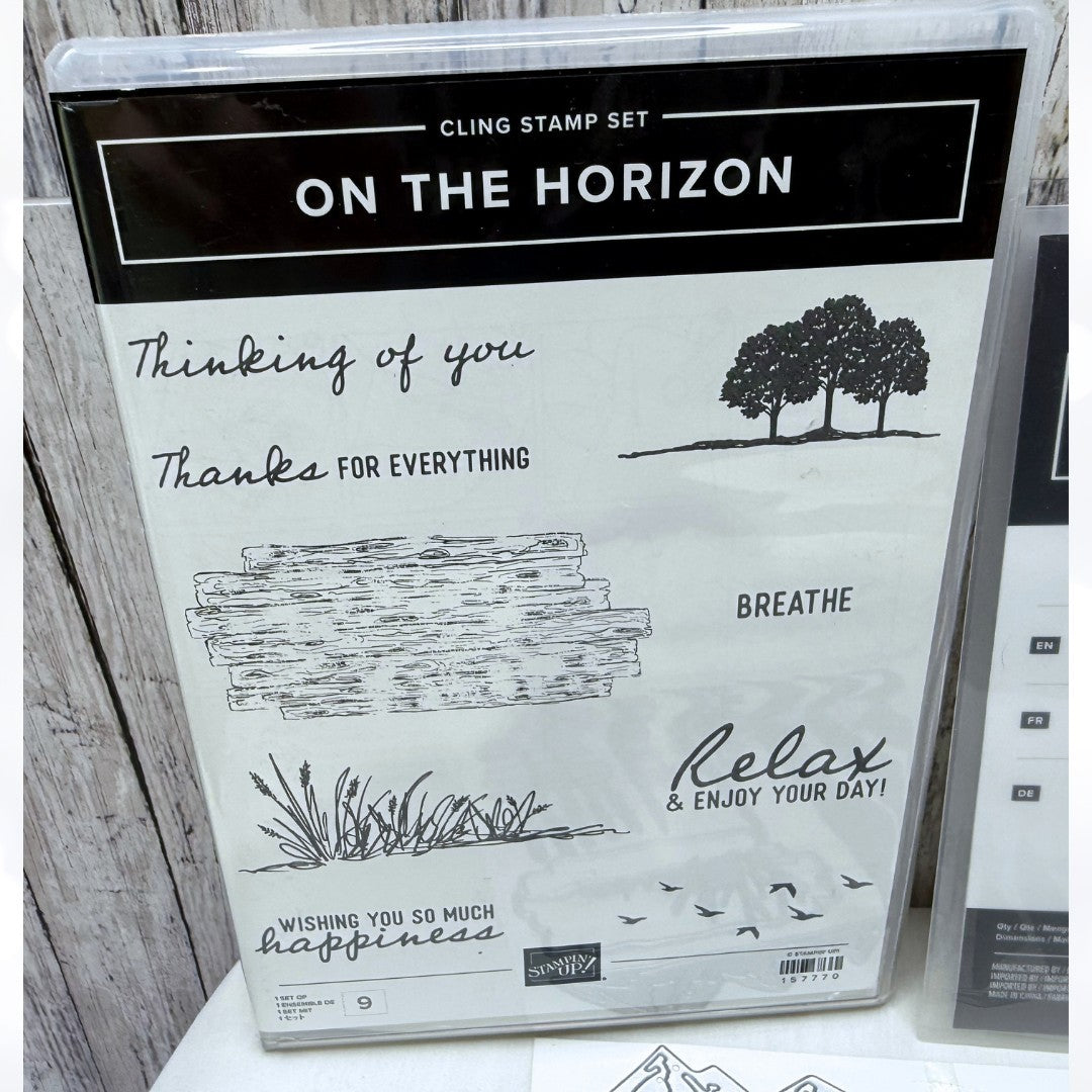 Stampin Up ON THE HORIZON Rubber Stamps Dies