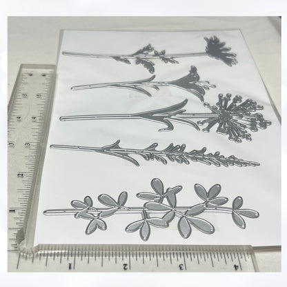 Tim Holtz WILDFLOWER STEMS 2 Flowers 664164 Thinlits Dies